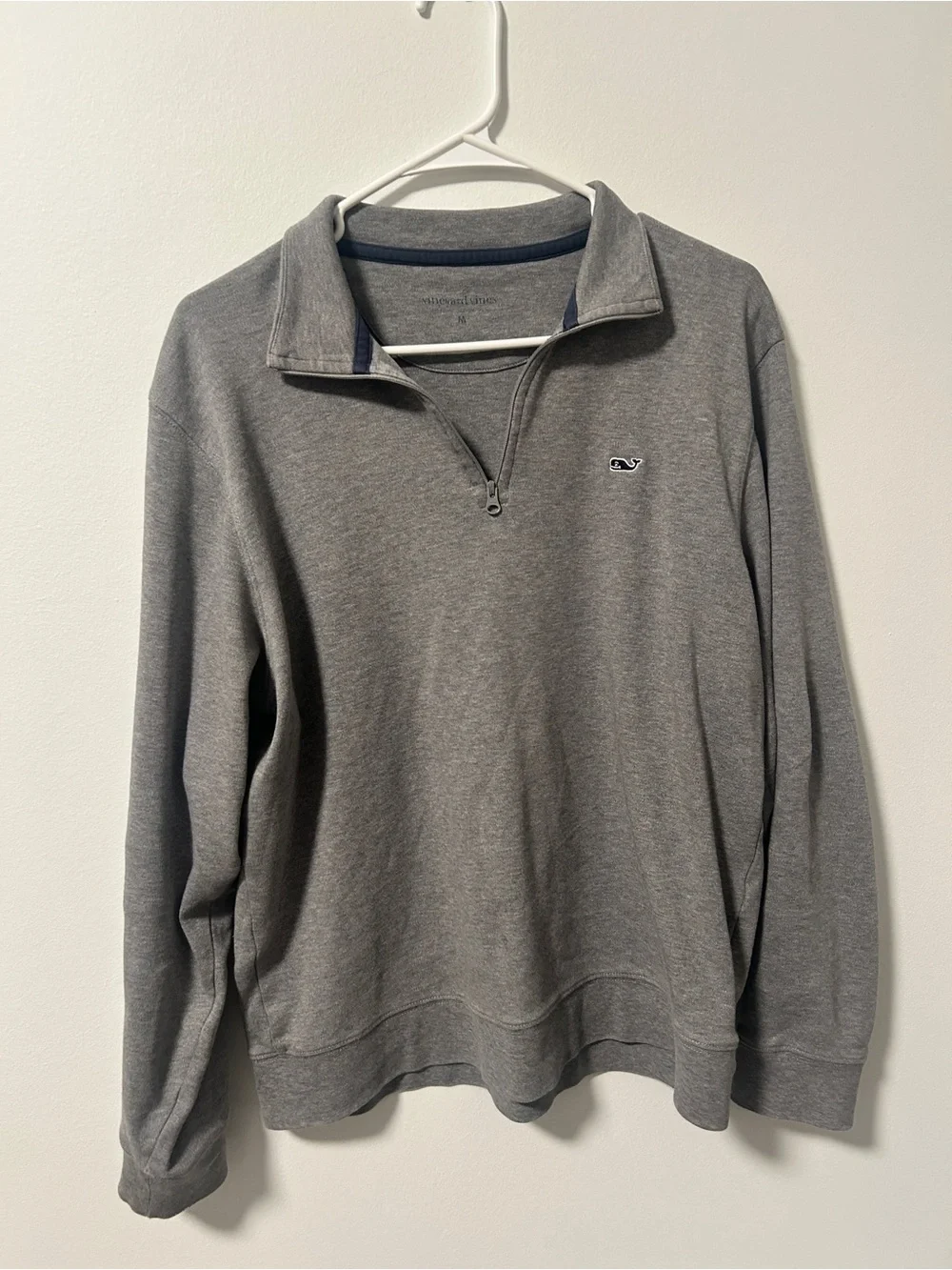 Vineyard Vines Gray Quarter-Zip Pullover